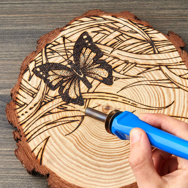 Arteza Holzscheiben, 8 Stück, 20-22.8 cm Durchmesser, 2 cm Dicke, runde Holzscheiben für Handwerk, T