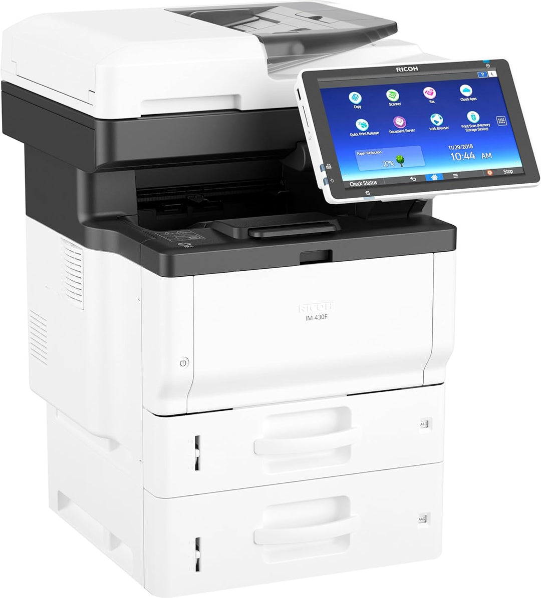 Ricoh IM 350F Multifunktionsdrucker, grau/schwarz, USB, LAN, Scan, Kopie, Fax