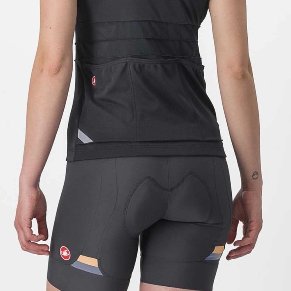 Castelli Damen Anima 4 Sleeveless T-Shirt M Helles Schwarz/Elfenbeinfarben, M Helles Schwarz/Elfenbe