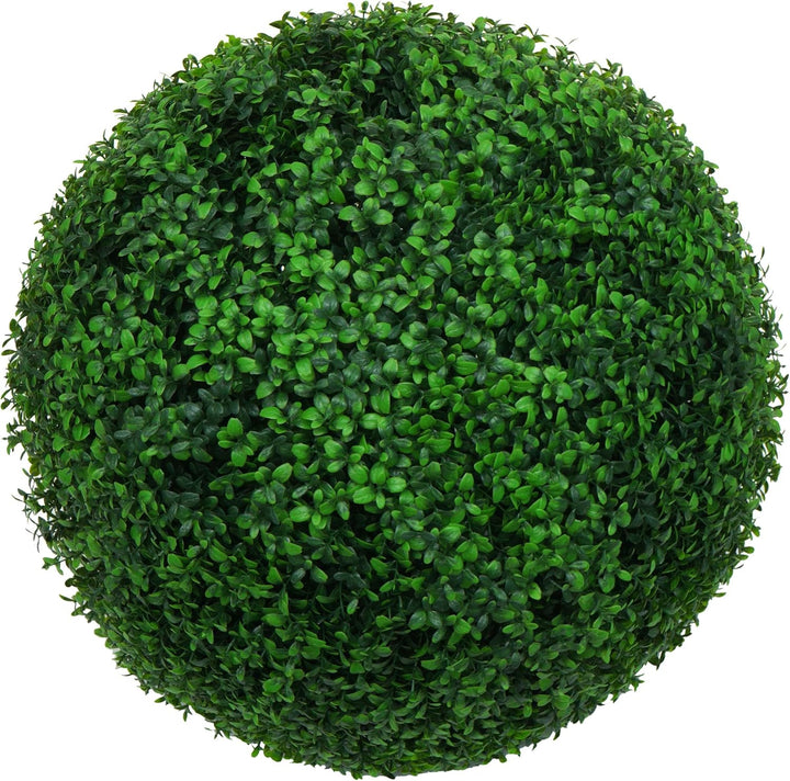 Mendler Künstlicher Busch HWC-L77, Buchskugel Dekopflanze Buchsbaumkugel Kunstpflanze Buxus, Outdoor