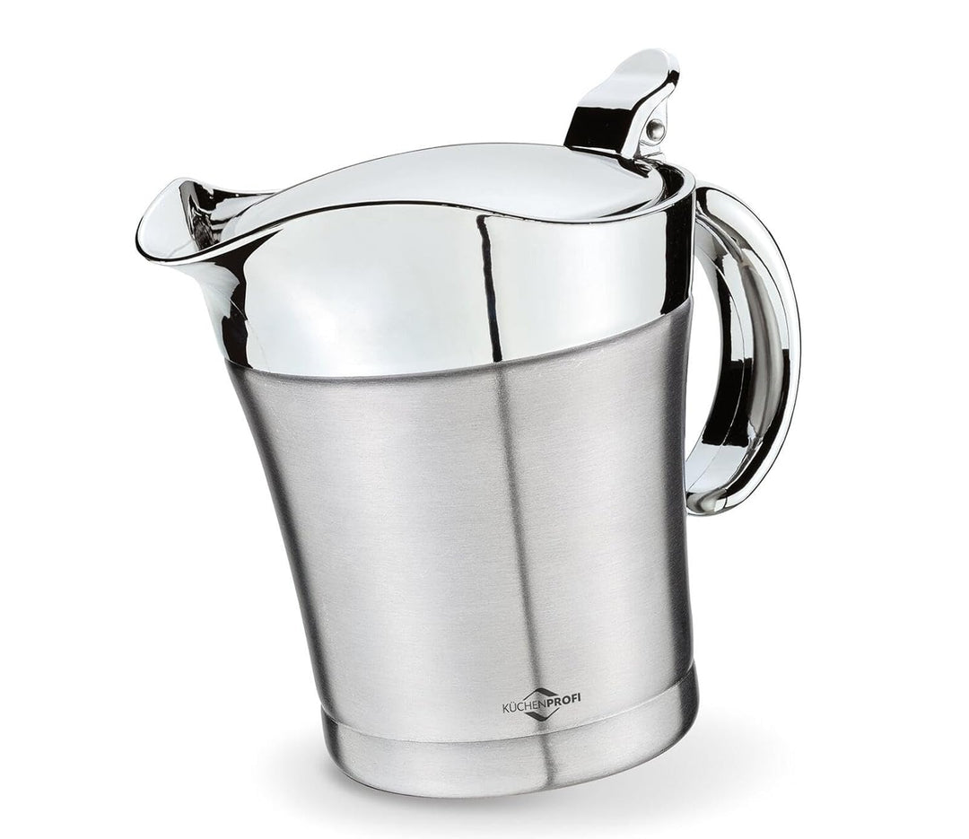 Küchenprofi Sauciere Thermo | 500ml | polierter 18/8 Edelstahl | Saucen Behälter zum warmhalten | au