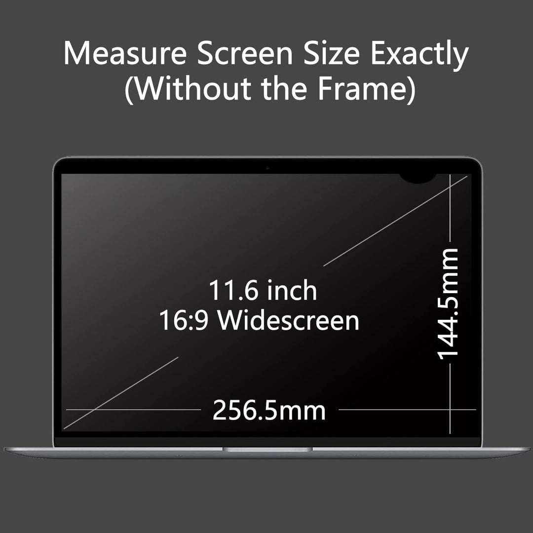 Lonkenn 11.6 Zoll Laptop Privacy Filter, Premium Blickschutzfilter, Robust und Wiederverwendbar, Pri