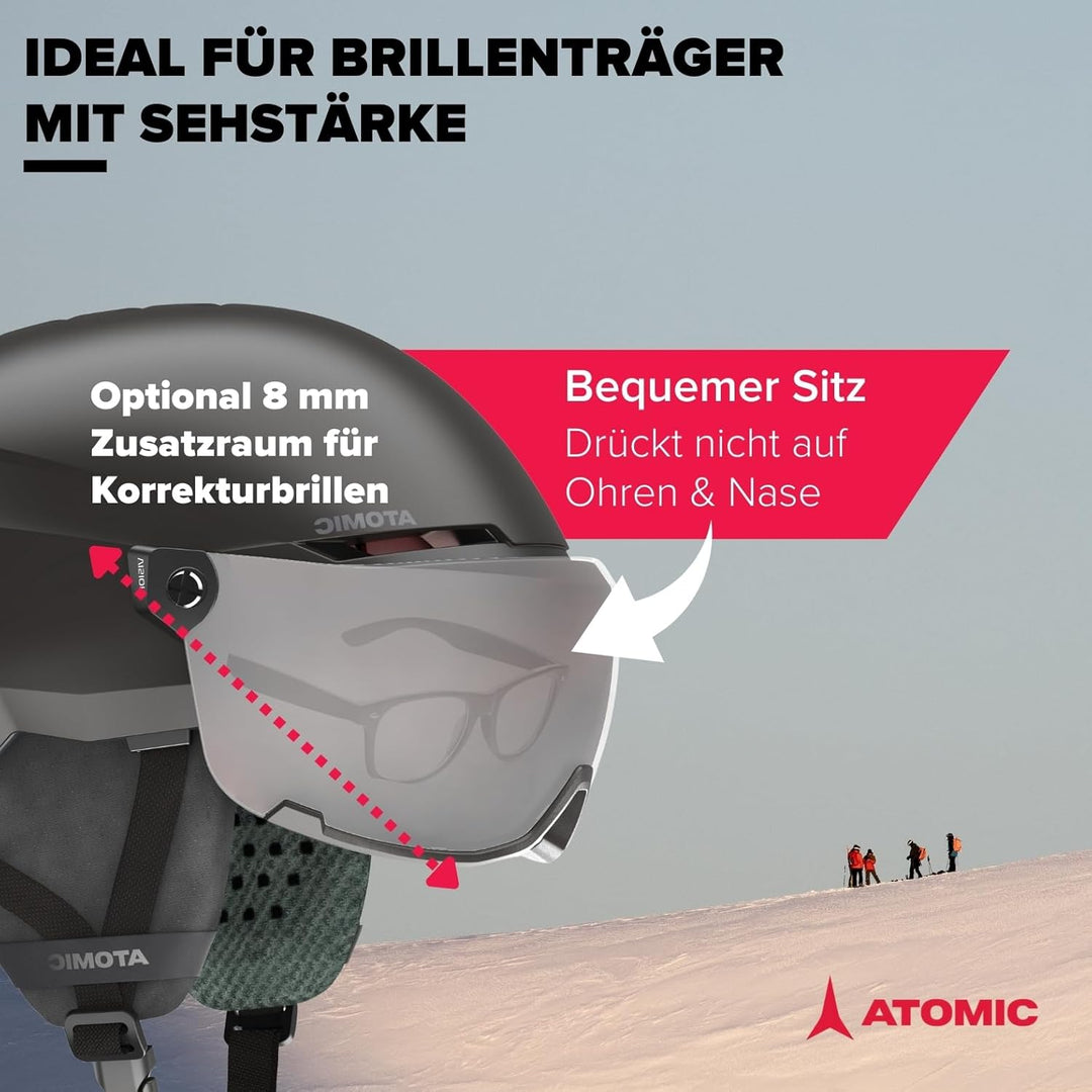 ATOMIC Savor Visor JR Skihelm mit Visier - Für Kinder & Jugendliche - Max. Stossdämpfung - Active Ai