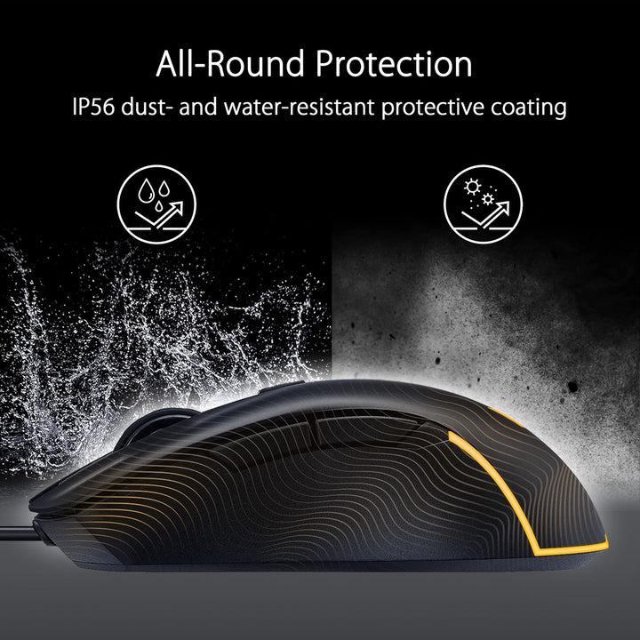 ASUS TUF Gaming M3 GEN II – kabelgebundene Gaming-Maus, Ultraleicht, 59 g, Sensor 8000 DPI, langlebi