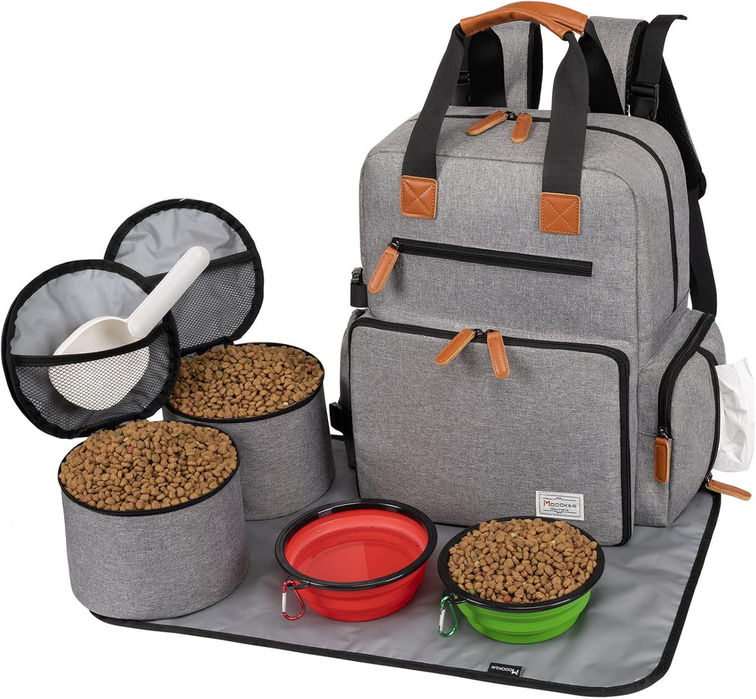 Modoker Hunde-Reisetasche, von Fluggesellschaften zugelassener Rucksack für Haustierzubehör Organize