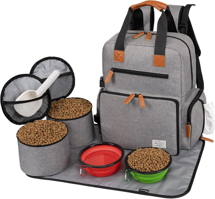 Modoker Hunde-Reisetasche, von Fluggesellschaften zugelassener Rucksack für Haustierzubehör Organize