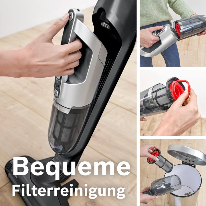 Bosch Akku-Staubsauger Flexxo 2in1 Serie 4 BBH3P280, kabelloser Handstaubsauger, beutellos, hohe Sau