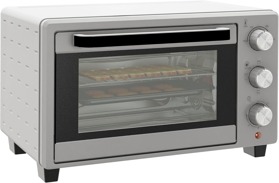 HOMCOM Minibackofen 21L mit 1 Drahtgestell und 1 Backblech 3 Kochmodi 100 °C-230 °C einstellbare Tem
