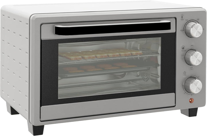 HOMCOM Minibackofen 21L mit 1 Drahtgestell und 1 Backblech 3 Kochmodi 100 °C-230 °C einstellbare Tem