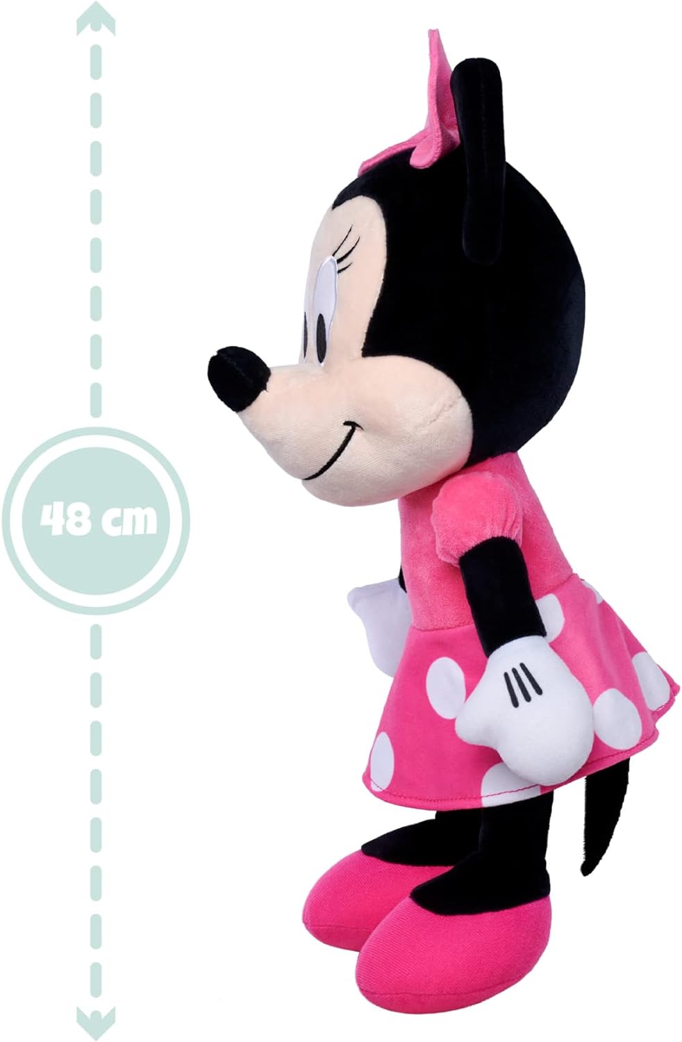 Simba 6315870382 Disney Happy Friends, Minnie Mouse, 48cm Plüschtier, Micky Maus, ab den ersten Lebe
