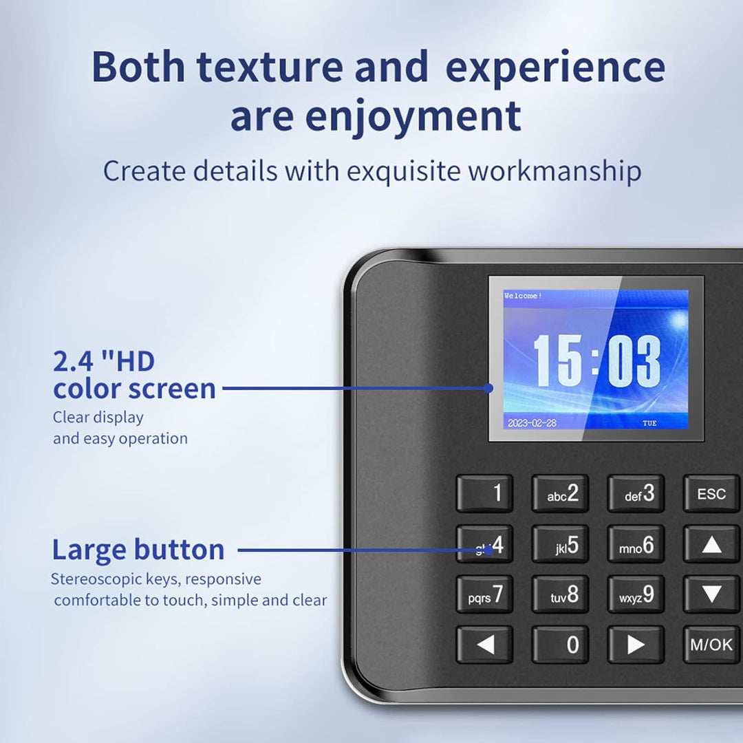 Bisofice Zeiterfassung für Kleinbetriebe, Stempeluhr Zeiterfassung Mitarbeiter, Arbeitszeiterfassung