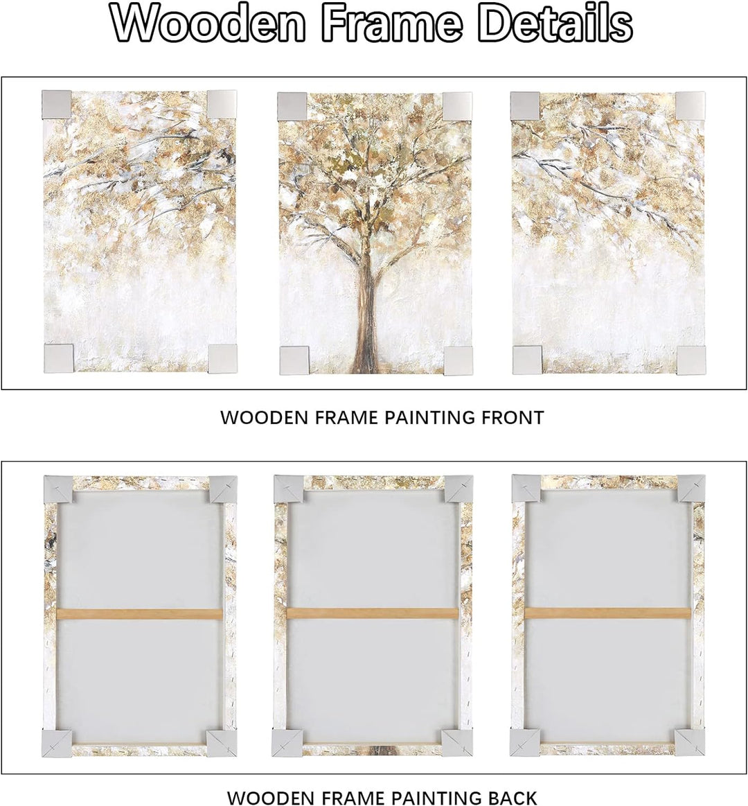 3 Panels Mit Rahmen Baum Leinwand Bilder Kunstdrucke Leinwand Malerei Poster Bild Moderne Wanddeko W