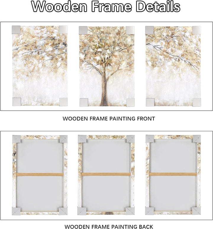 3 Panels Mit Rahmen Baum Leinwand Bilder Kunstdrucke Leinwand Malerei Poster Bild Moderne Wanddeko W