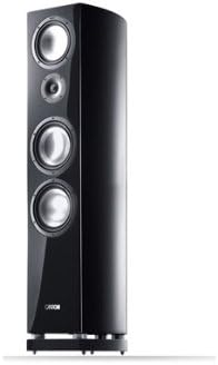 Canton Vento 890.2 DC 3-Wege Standlautsprecher (180/340 Watt) schwarz hochglanz (Stück) schwarz Sing