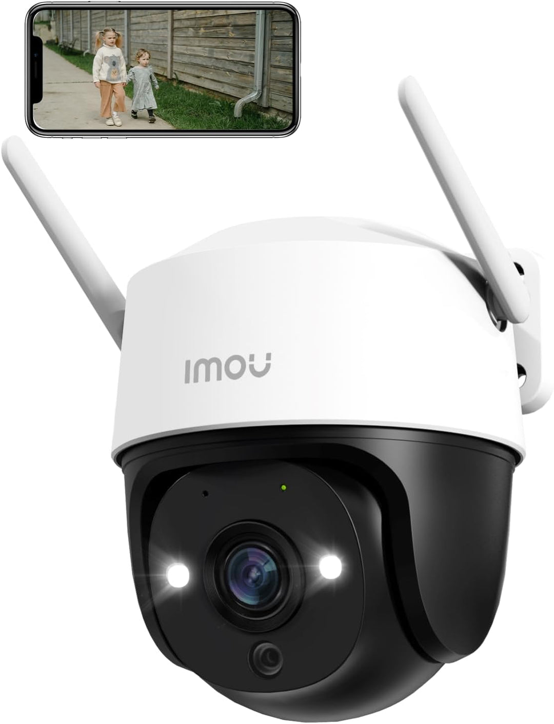 Imou 2K Überwachungskamera Aussen mit AI Personen-/Fahrzeugerkennung, 360° PTZ WLAN Kamera Outdoor,