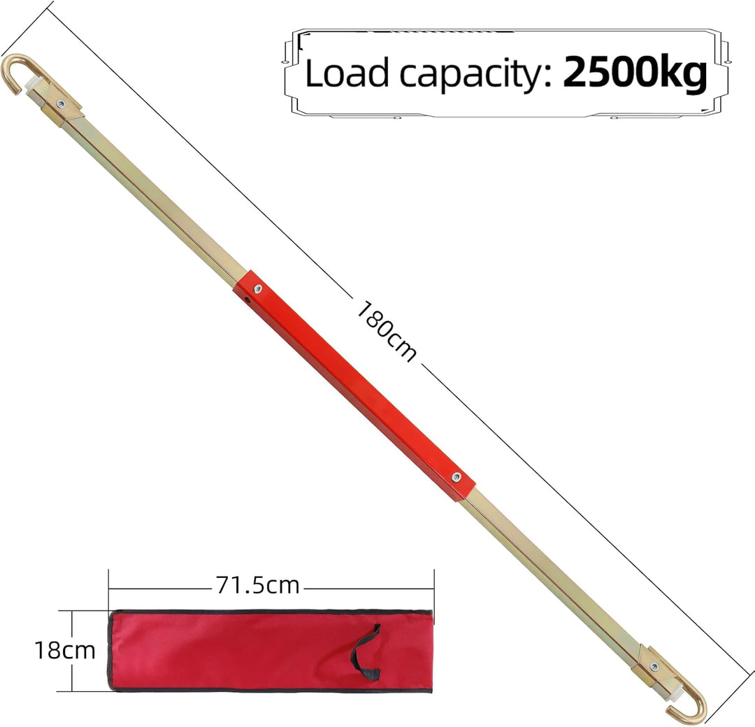 CCLIFE Abschleppstange, Abschleppstange für PKW AHK Anhängerkupplung Auto Traktor 2500kg mit Maul Di