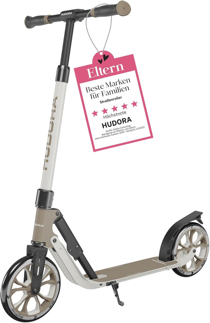 HUDORA BigWheel® 205 Advanced Scooter - Komfortabler Aluminium-Roller für bis zu 100kg - Höhenverste