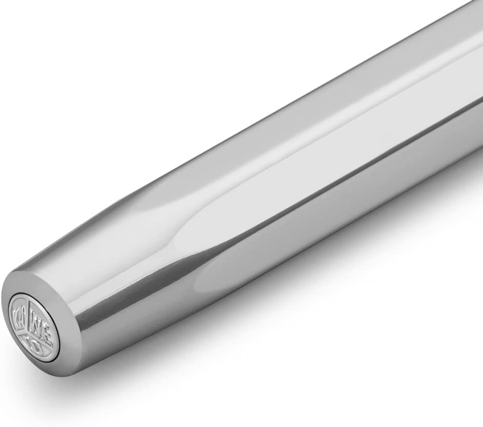 Kaweco AL Sport Raw Gel- / Kugelschreiber inklusive 0,7 mm Rollerball Tintenroller Mine für Linkshän