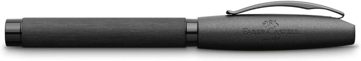 Faber-Castell 148482 - Füller Essentio, Feder EF, Aluminium schwarz schwarz Füller Feder EF, schwarz