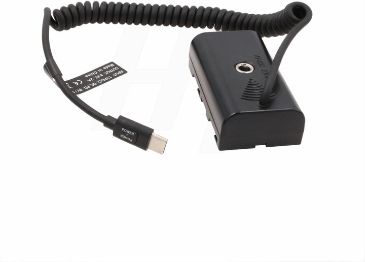 HangTon 9V 12V PD USB C zu NP-F970 F570 F550 Dummy-Akku DC-Koppler Netzteil für Atomos Shogun Infern