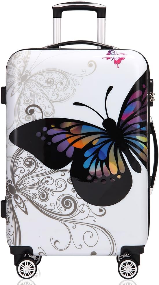 Monzana® Reisekoffer Hartschalenkoffer Trolley Koffer | ABS | PC beschichtet | Teleskopgriff | gummi