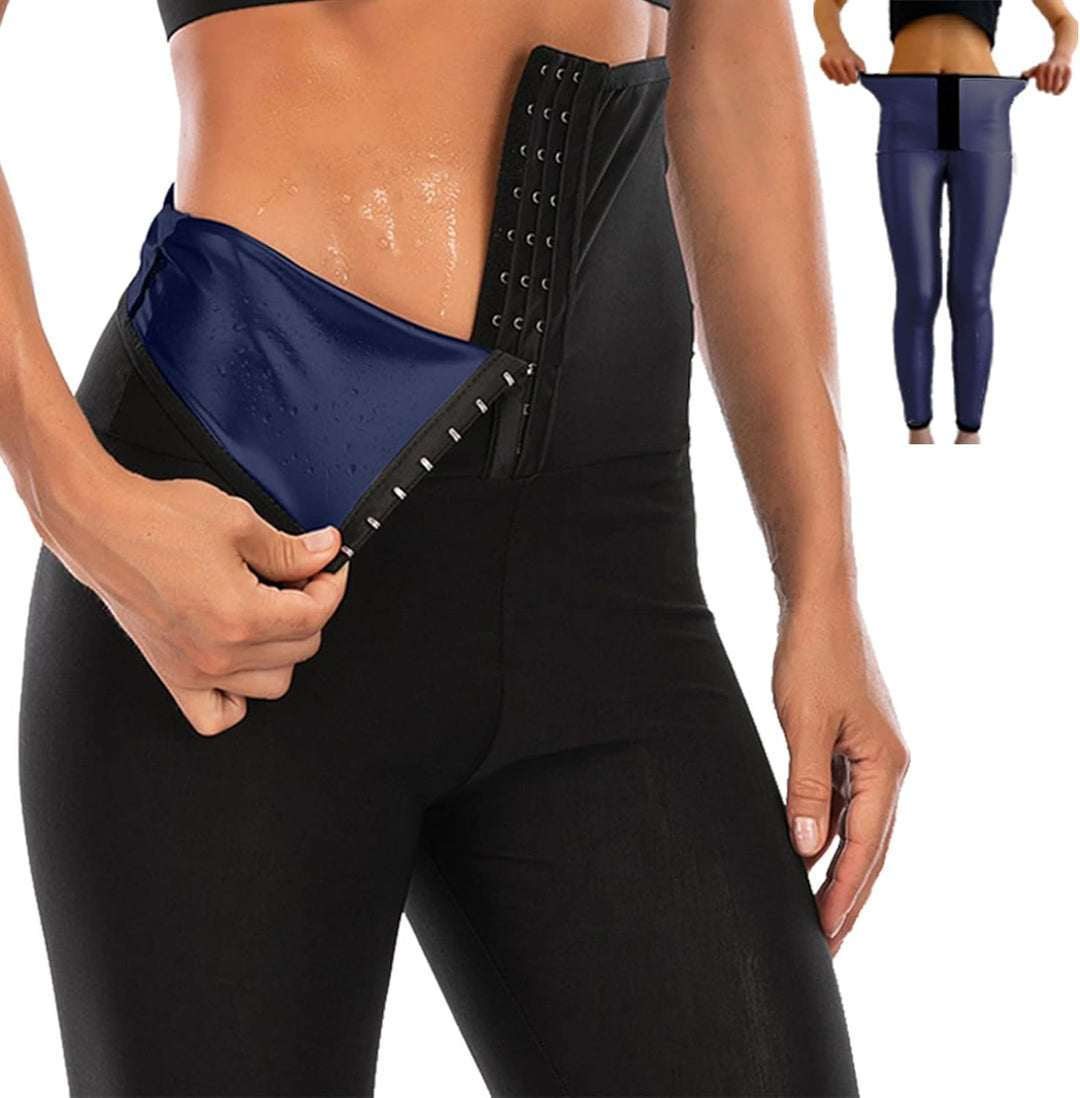 Merlvida Shape Leggings Damen High Waist Sauna Jogginghose Abnehmen Sporthose Bauchkontrolle Body Sh