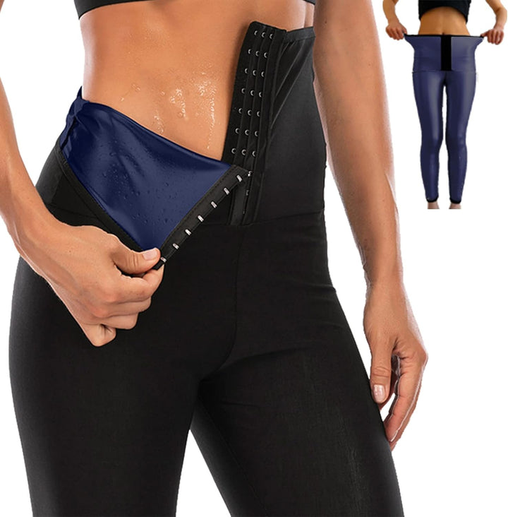 Merlvida Shape Leggings Damen High Waist Sauna Jogginghose Abnehmen Sporthose Bauchkontrolle Body Sh