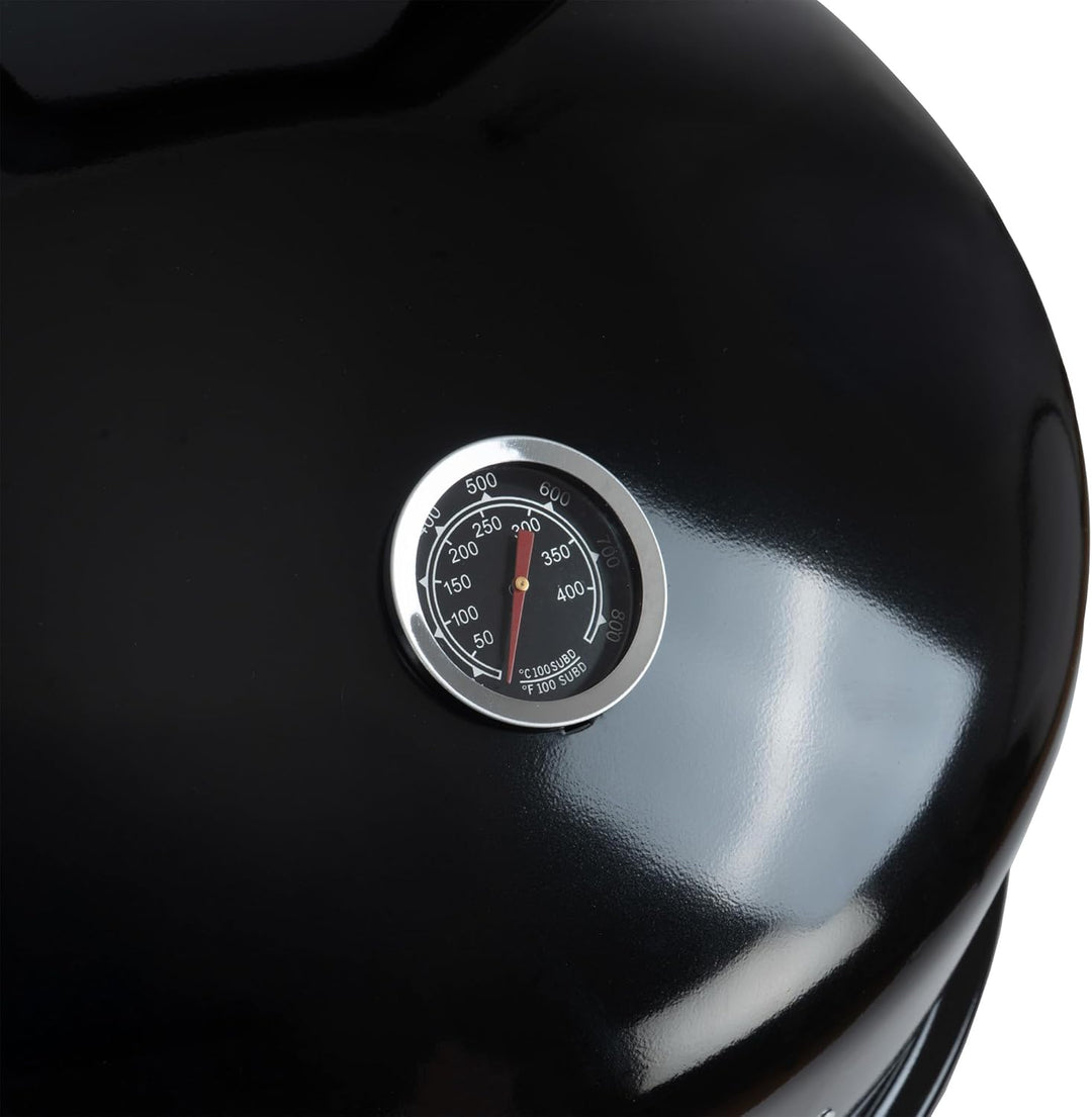 BBQ-Toro Räuchertonne Oak Ø 47 cm | Grilltonne, Räucherofen Holz, Smokertonne, 4in1 Grillfass, Räuch