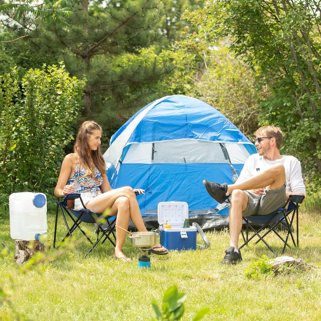 Relaxdays 20 L Wasserkanister, Ablasshahn, Schraubdeckel, tragbarer Trinkwasserkanister, BPA-frei, C