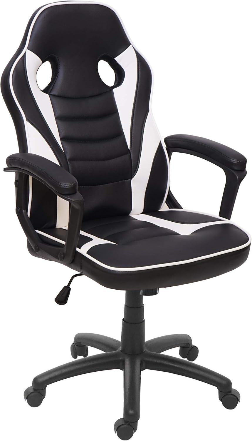 Mendler Bürostuhl HWC-F59, Schreibtischstuhl Drehstuhl Racing-Chair Gaming-Chair, Kunstleder -