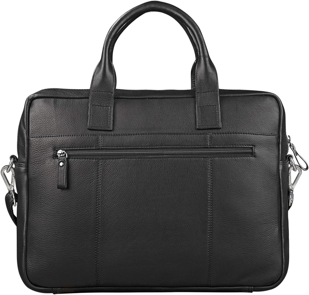 STILORD 'Leander' Umhängetasche Leder Gross Arbeitstasche Aktentasche Business Herren und Damen 15.6