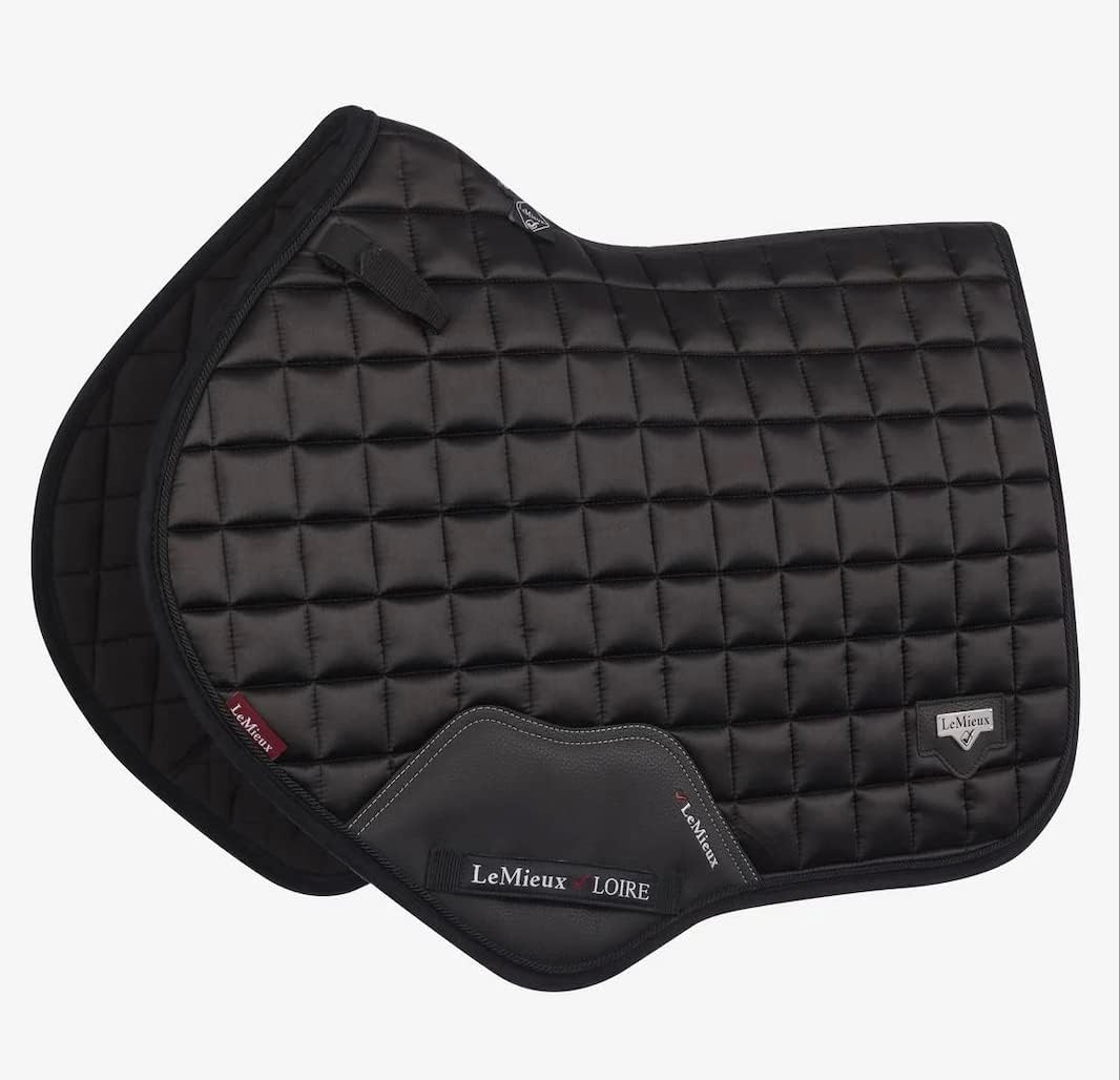 LeMieux Loire Classic Satin Close Contact Square Black Sattelauflage L Schwarz, L Schwarz