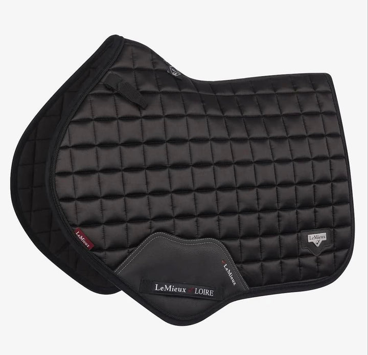 LeMieux Loire Classic Satin Close Contact Square Black Sattelauflage L Schwarz, L Schwarz