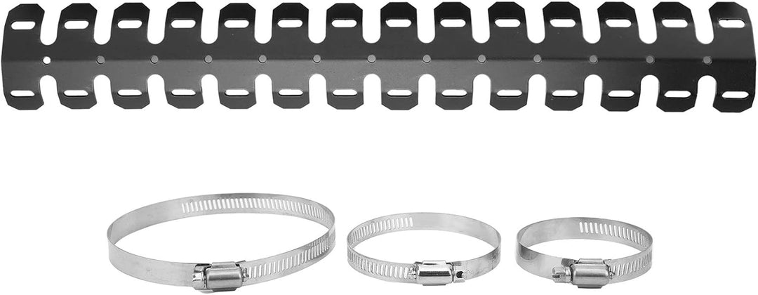 Aramox Auspuff Hitzeschutz, 23,85 Zoll Universal Motorrad Auspuffrohr Edelstahl Hitzeschild Schutzhü