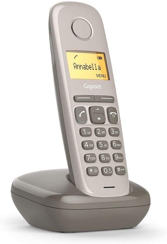 Gigaset - Schnurloses Festtelefon DECT/GAP Solo Ohne Anrufbeantworter grau, Solo Ohne Anrufbeantwort