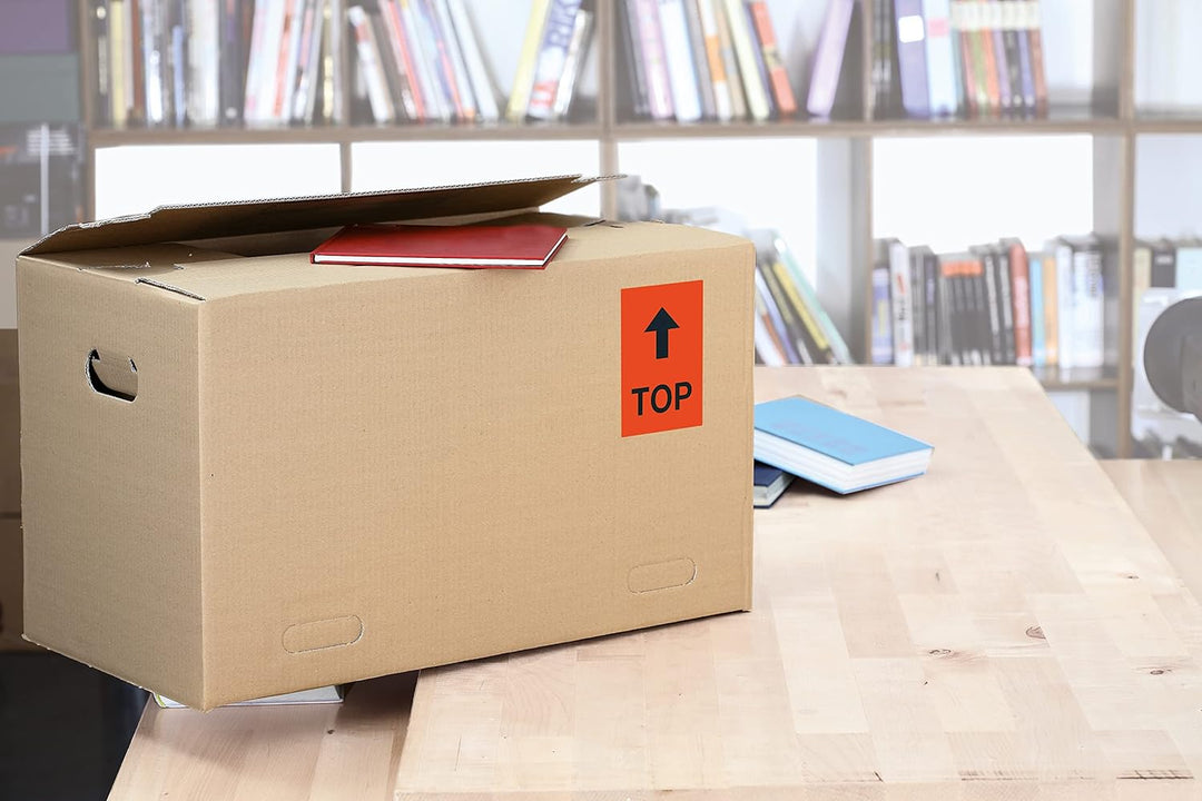 HERMA 4397 Farbige Etiketten rot, 100 Blatt, 105 x 148 mm, 4 Stück pro A4 Bogen, 400 Aufkleber, selb