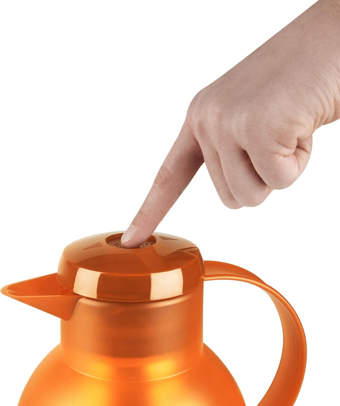 Emsa Samba Isolierkanne 504234 | 1 Liter | Quick Press Verschluss | 100% dicht | 12h heiss, 24h kalt