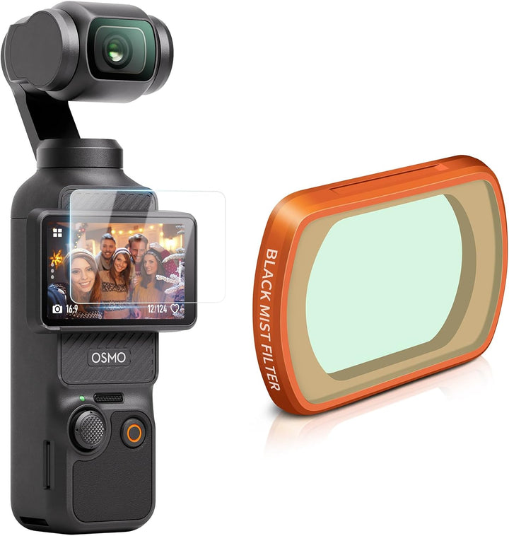 MINGVEN Schwarzer Nebelfilter für DJI Osmo Pocket 3, magnetischer kreativer Filter, Beauty-Softfilte