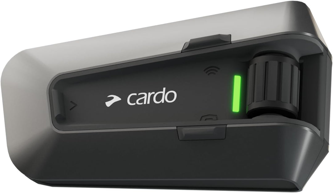 Cardo PACKTALK Edge Motorrad Bluetooth Kommunikationssystem Headset Gegensprechanlage – Doppelpack,