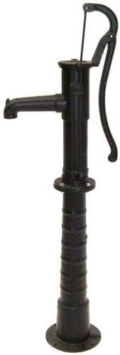 D&L Guss Handschwengelpumpe SCHWARZ Schwengelpumpe + Ständer Wasserpumpe 55914+55915 AWZ