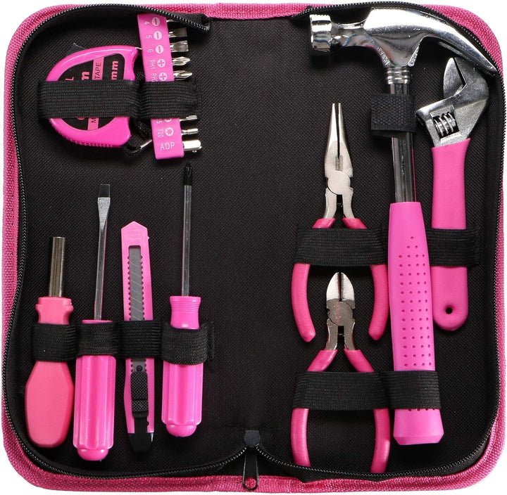 SIXTOL HOME PINK 20 Werkzeugset in einer Tasche | Für den Heimgebrauch | praktischen Werkzeug-Tasche