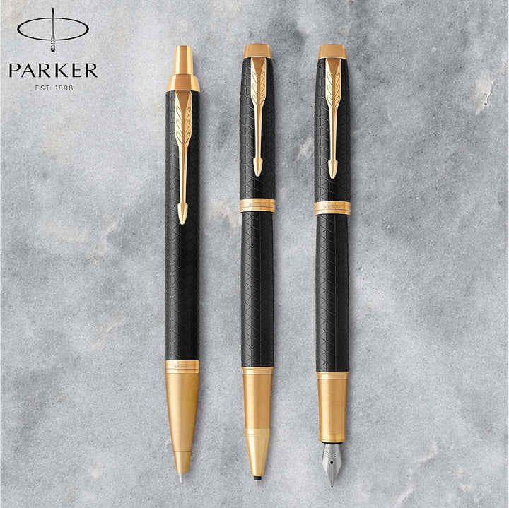 Parker IM Tintenroller | Premium Black | feine Spitze | Schwarz | Geschenkbox