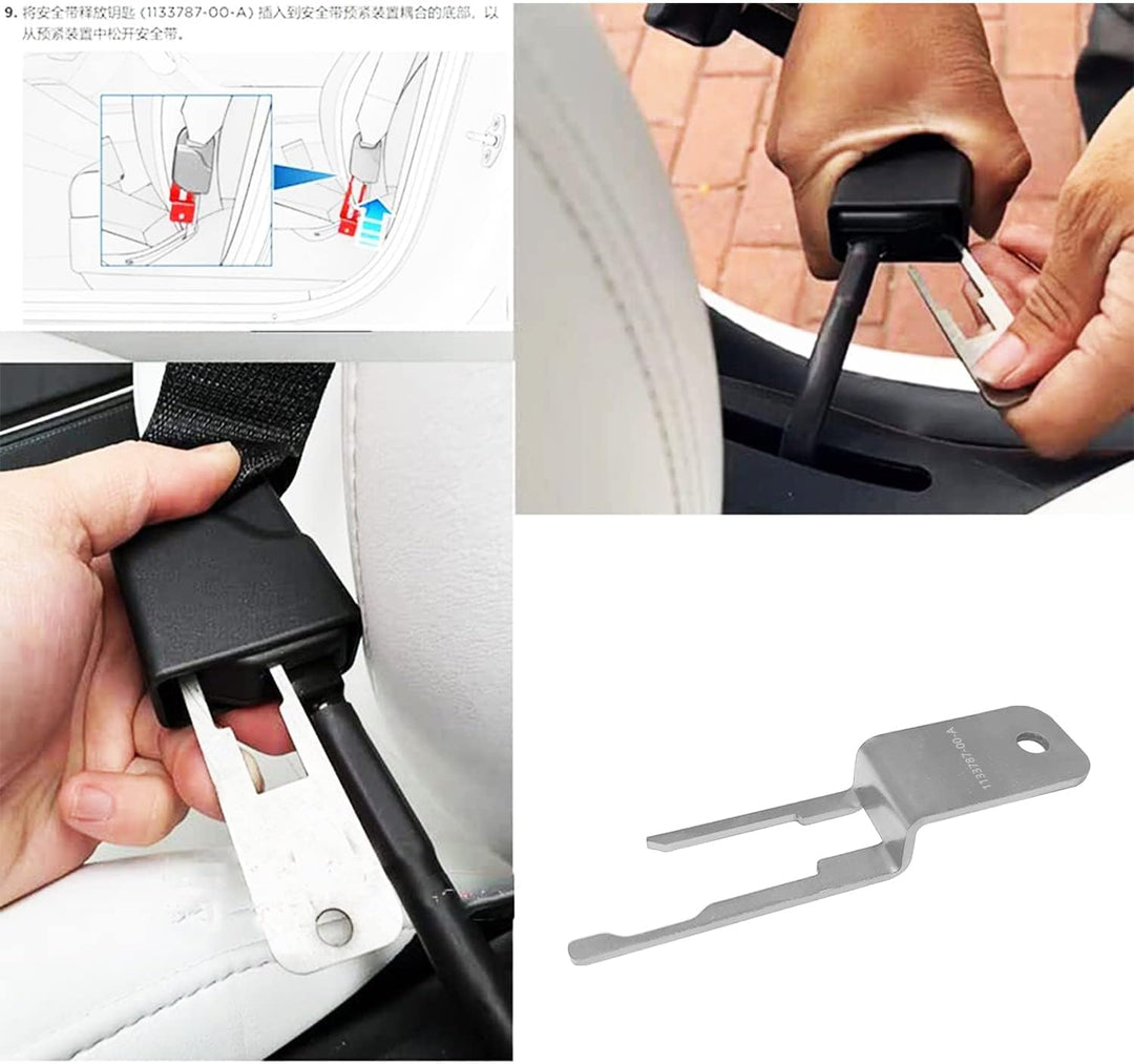 ZKTOOL Entriegelungshilfe für Autositzschnallen, kompatibel mit Tesla Model 3 – Sicherheitsgurt-Entr
