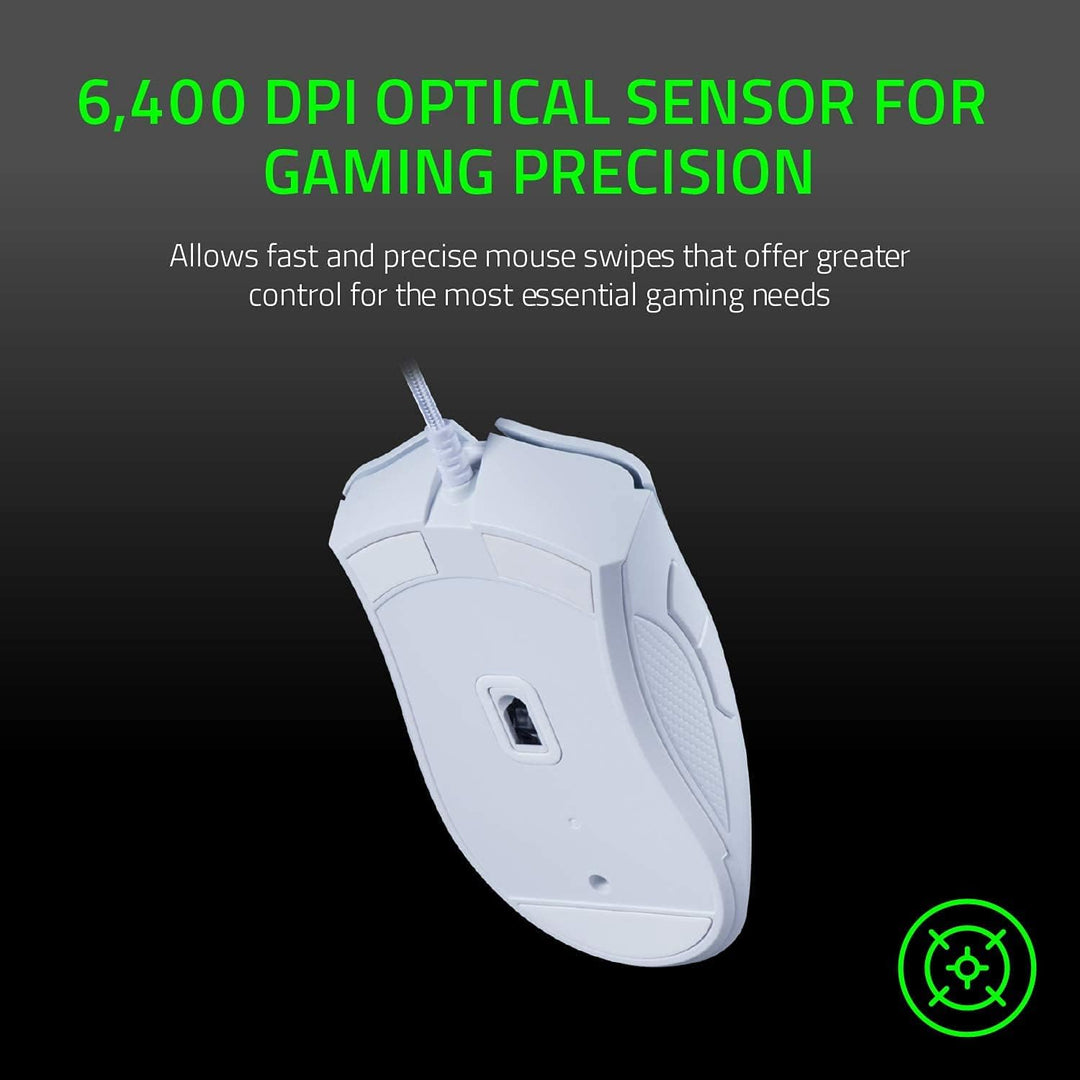 Razer DeathAdder Essential Gaming-Maus, optischer Sensor, 6400 DPI, 5 programmierbare Tasten, mechan