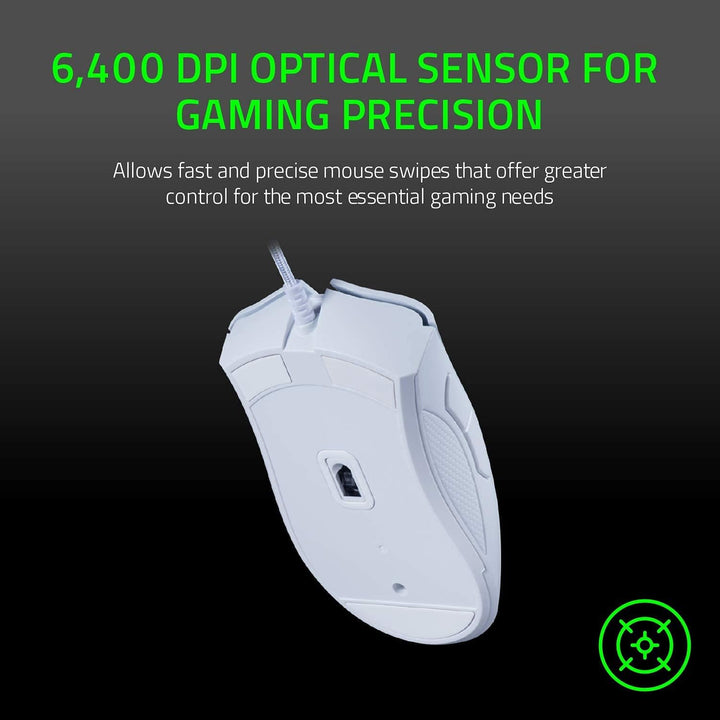 Razer DeathAdder Essential Gaming-Maus, optischer Sensor, 6400 DPI, 5 programmierbare Tasten, mechan