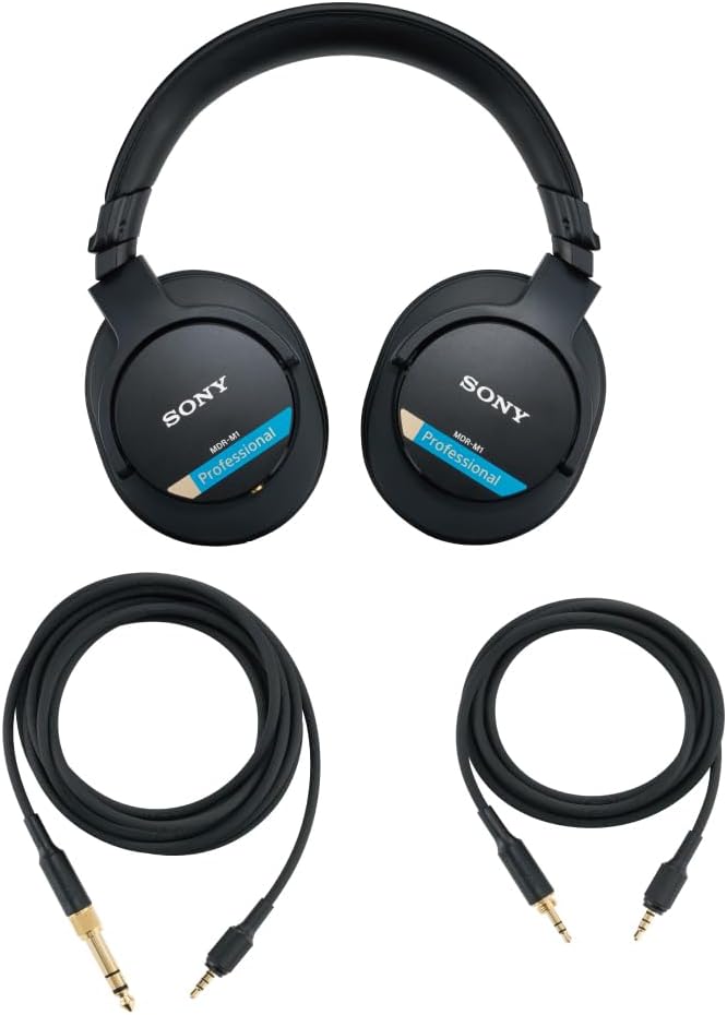 Sony MDR-M1 Studio-Kopfhörer mit geschlossenem Rücken - kabelgebunden, Ultra-Breitband-Wiedergabe (5
