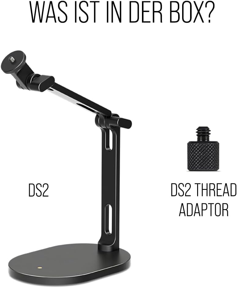 RØDE DS2 Desktop-Studioarm für Mikrofone, Kameras, Smartphones, Lichter und andere Zubehörteile (bis