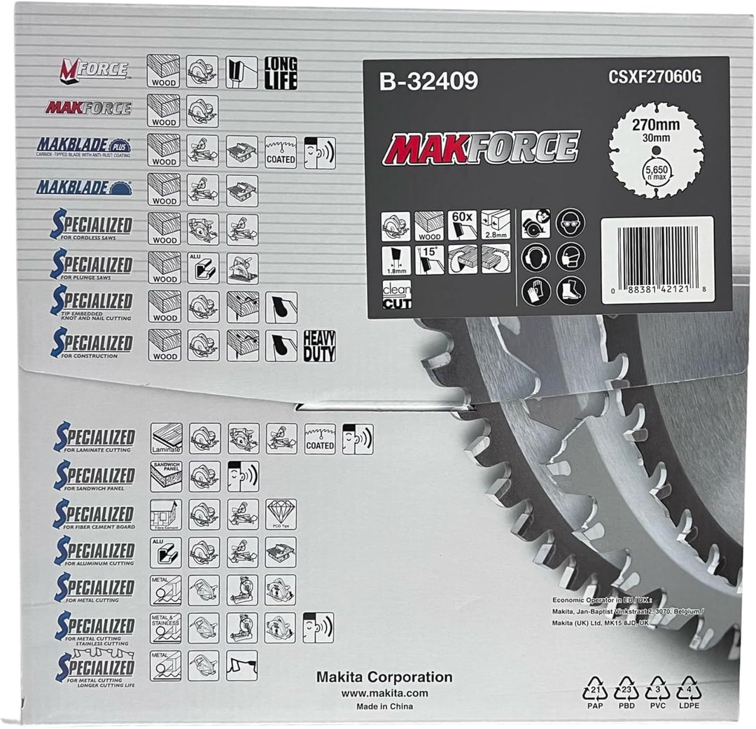 Makita MakForce Saegeblatt, 270 x 30 mm, 60Z, B-32409