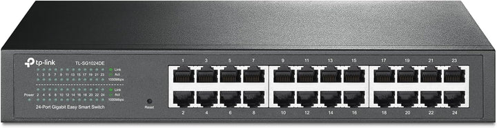 TP-Link TL-SG1024DE 24 Port Gigabit Netzwerk Managed Switch (Rackmount, 24*RJ-45 Ports, Metallgehäus