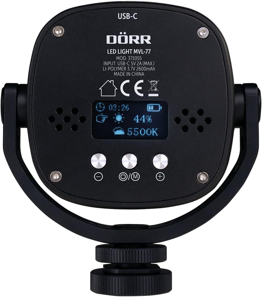 Dörr MVL-77 LED Videoleuchte Anzahl LEDs=77 Bi-Color